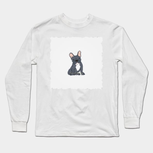 I Love My French Bulldog Long Sleeve T-Shirt by Custom Autos